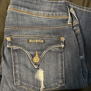 Hudson Jeans Skinny/Medium Wash/Distressed